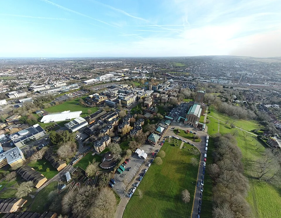 Вид на Stag Hill, University of Surrey